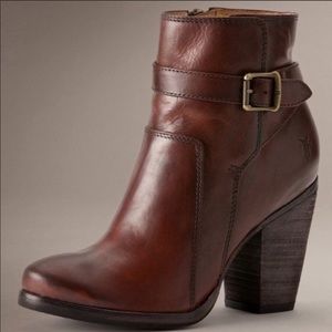 Frye Patty Riding Bootie, Redwood 7.5 with box